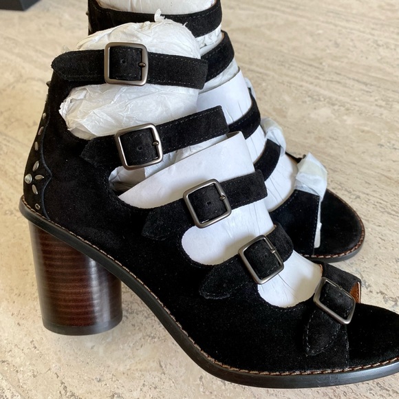 Coach Suede Buckle Booties Style No. G1787 - Picture 9 of 12